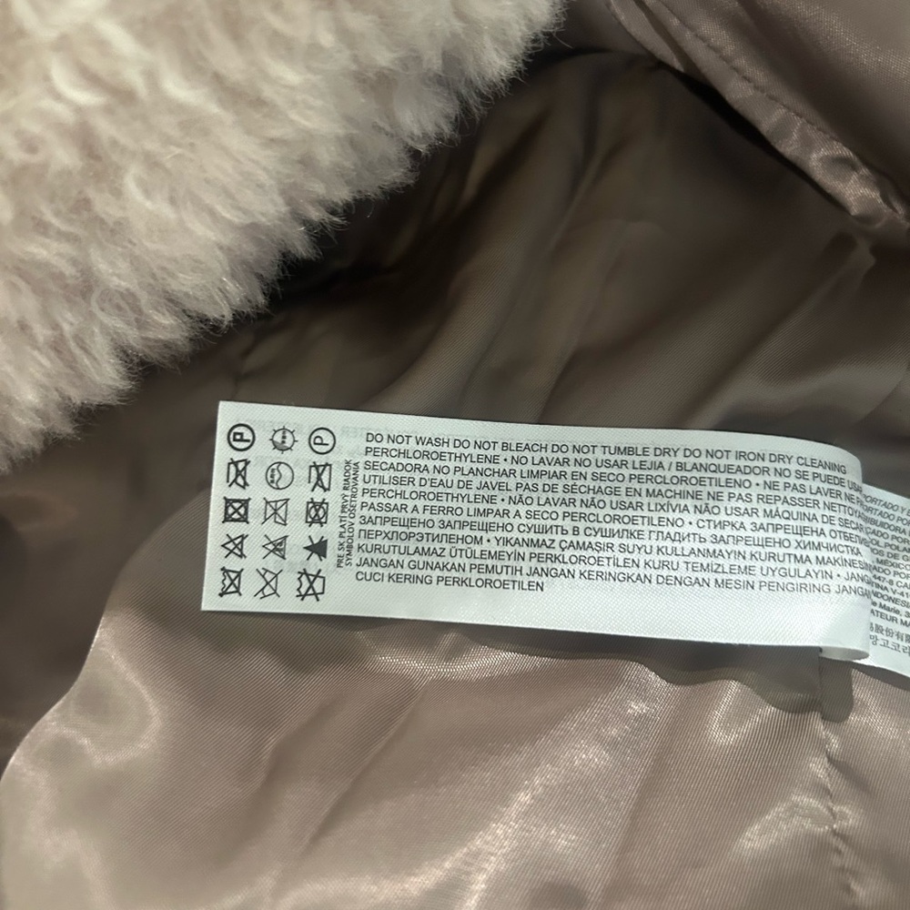 Mango Soft Cream Teddy Jacket - Picture 6 of 6